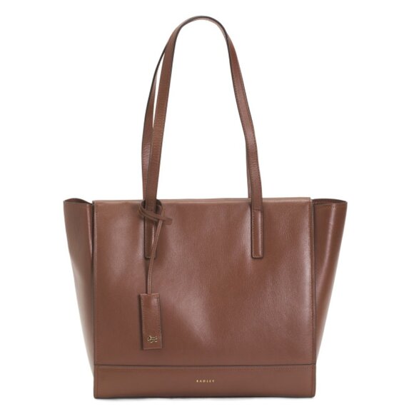 RADLEY LONDON Walnut Leather Drapers Road Large Open Top Tote - Picture 1 of 2